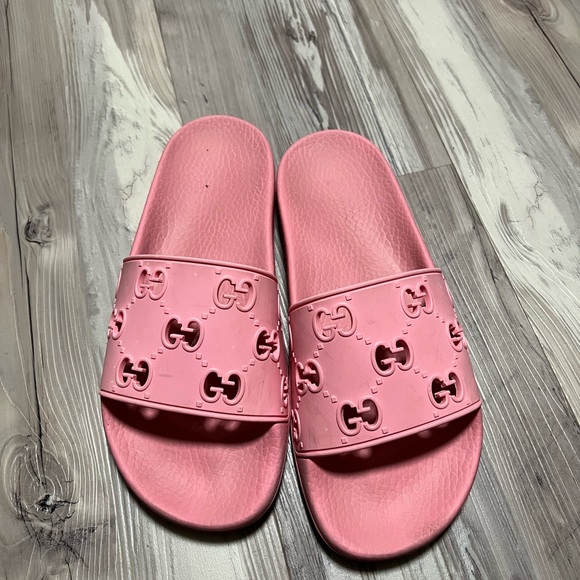 Gucci Shoes - Pink Gucci Slides